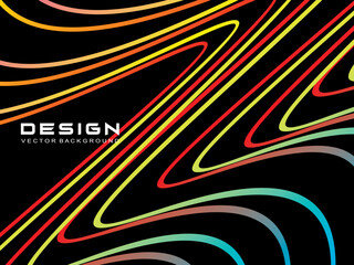 Abstract colorful Line Pattern background, digital technology template, obtical line pattern.