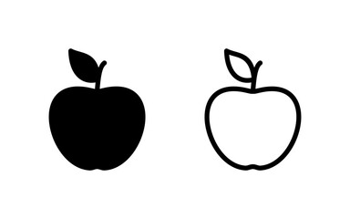Apple icon vector illustration. Apple sign and symbols for web design.