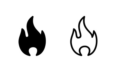 Fire icon vector illustration. fire sign and symbol