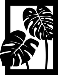 Laser Cut Leaf Frame Wall Hanging Decor