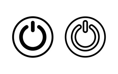 Power icon vector illustration. Power Switch sign and symbol. Electric power