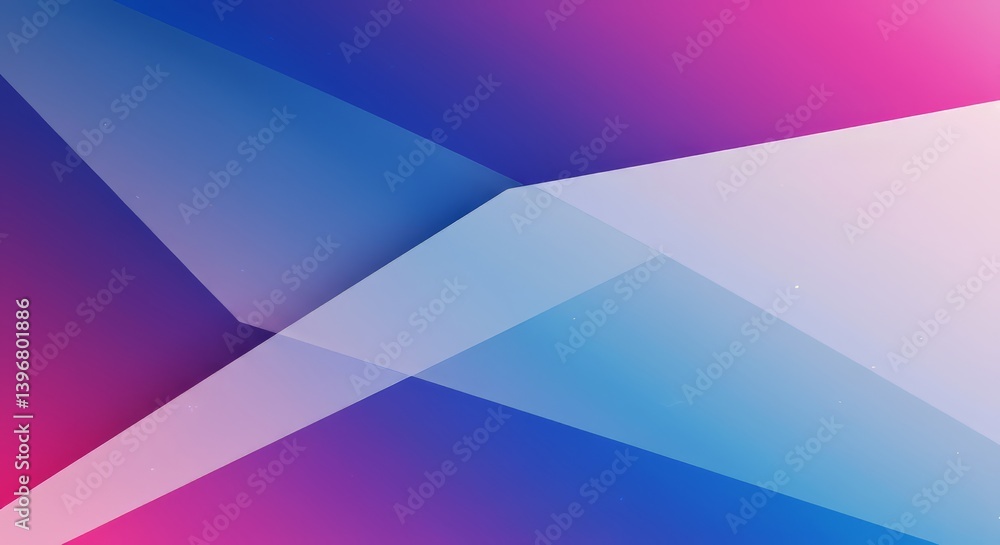 Aufkleber abstract geometric shapes with soft gradient colors background design