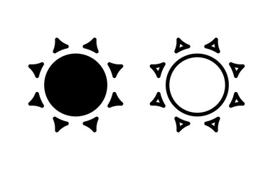 Sun icon vector illustration. Brightness sign and symbol.