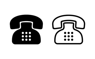 Telephone icon vector illustration. phone sign and symbol