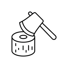 Axe  icon vector stock illustration