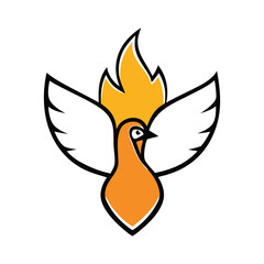 holy spirit pentecost sunday vector greetings with dove in light