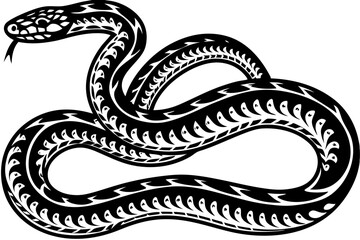 Obraz premium High-quality anaconda vector illustration showcasing the powerful and iconic snake in a detailed, stylized form. Ideal for wildlife education materials, reptile-themed designs, zoo brochures, nature d