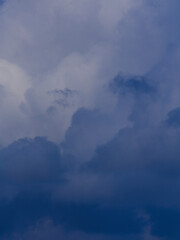 Beautiful dramatic sky with stormy clouds before rain