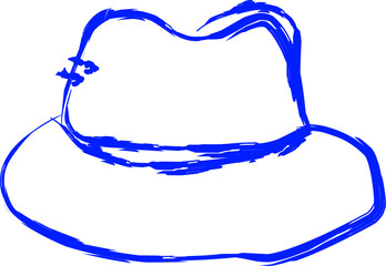 hat icon in doodle style
