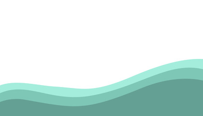 Soothing wavy background with turquoise hues. Modern and calm design elements.