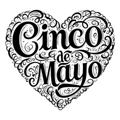 Cinco de Mayo Heart Design