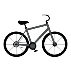 Fototapeta premium A bicycle-on-a-white-background 
