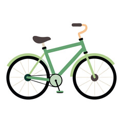 Fototapeta premium A bicycle-on-a-white-background 