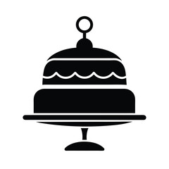 cake on a white background