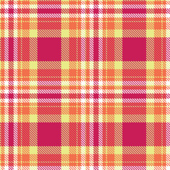Pastel yellowish tan Tartan patterns fabric texture. Elegant Vintage pinkish orange Seamless Tartan