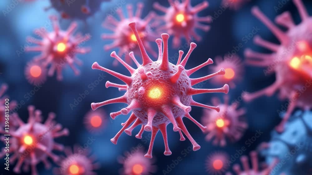 Fototapete Background from nerve cells or neural networks with cell activity between each other