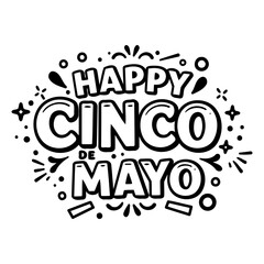 Fototapeta premium Cinco de Mayo Graphic Design