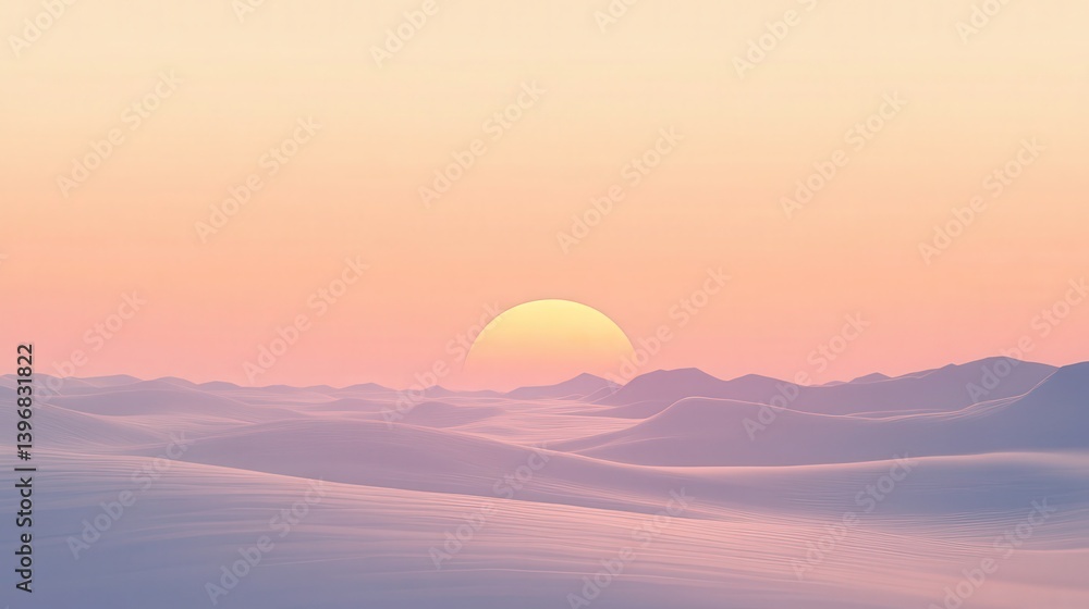 Poster minimalist gradient background featuring a smooth fade from light lavender to gentle peach, perfect 
