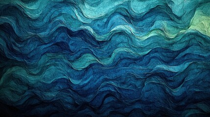 Obraz premium Dynamic blue and green ocean wave crashing against the shore creating a refreshing scene