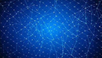 テクノロジー　青　生成AI　背景　