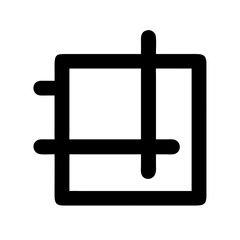 Obraz premium Image Resizing Symbol for Layout Adjustment Icon Design
