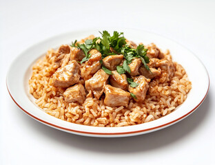 fried rice with chicken