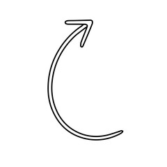 Arrow icon vector. Hand drawn arrow illustration sign. Hand drawn sketch elements.