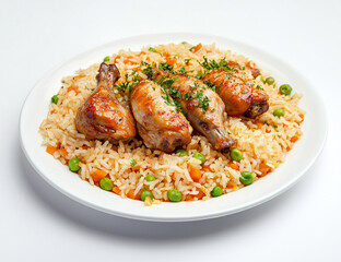 Fototapeta premium fried rice with chicken