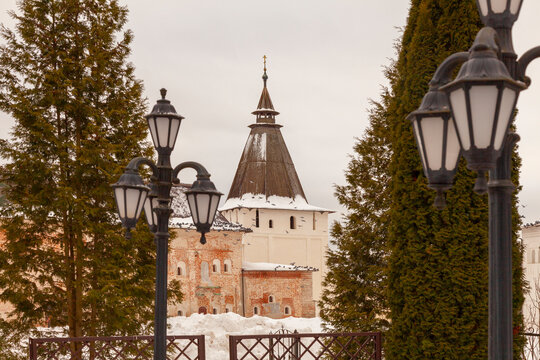 St. Pafnutiev Borovsky Monastery in the Kaluga Region of Russia