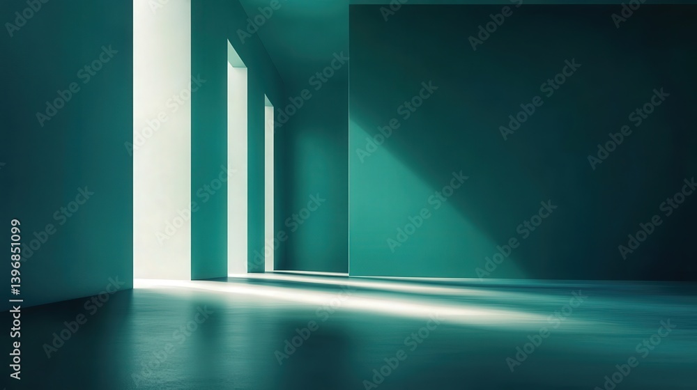 Aufkleber gradient background transitioning from dark teal to soft jade, offering a modern and sophisticated look for any digital creation.