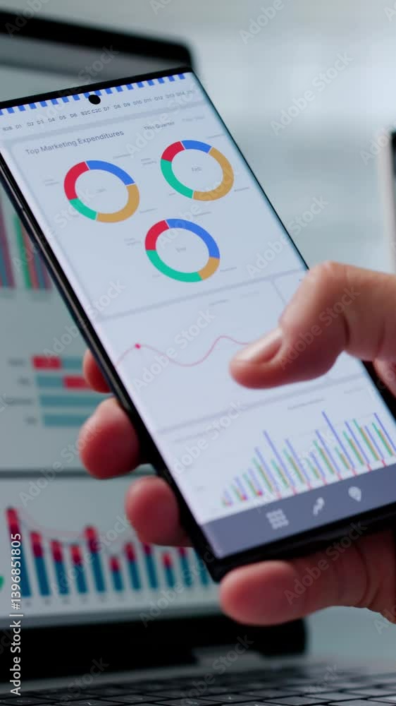 Poster business data analytics dashboard