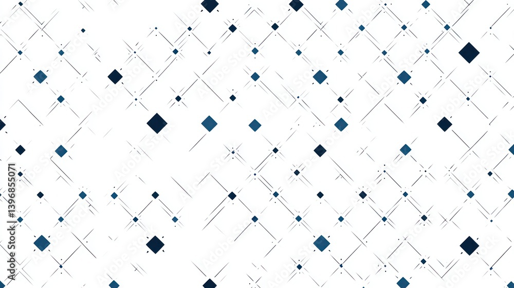 Aufkleber abstract geometric pattern with rhombus shapes and lines on white background.