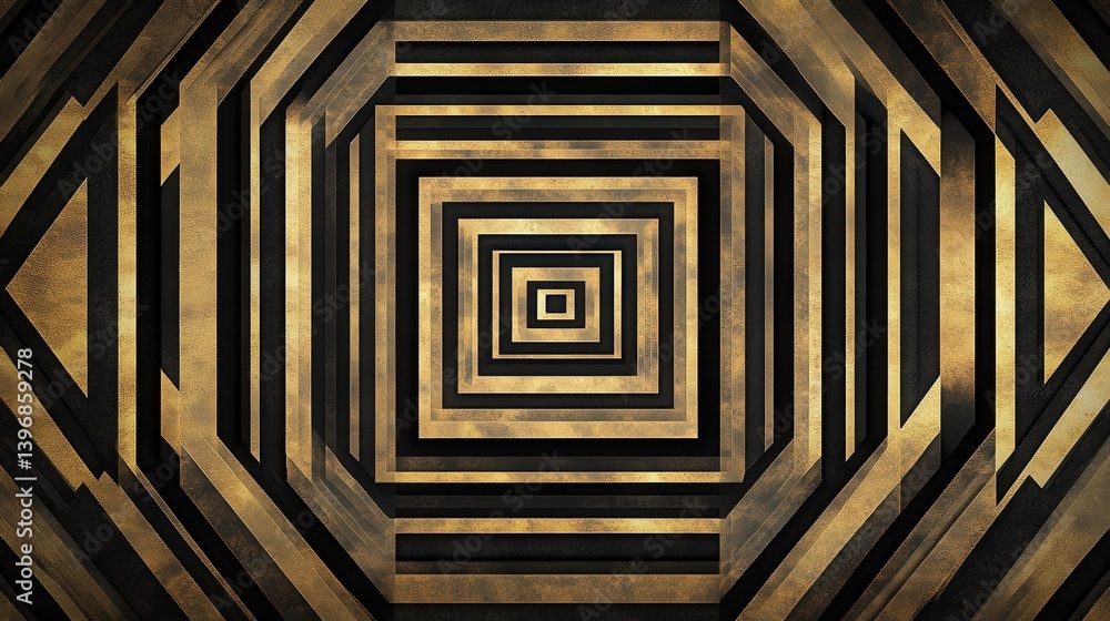 Poster geometric square-patterned backdrop, ideal for creating an elegant yet lively setting for business p