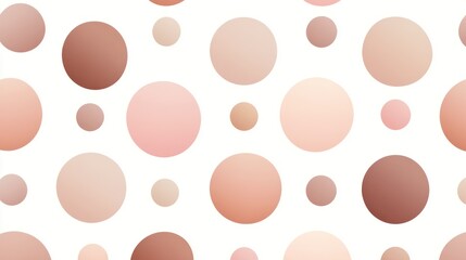 Abstract seamless pattern with pastel circles.