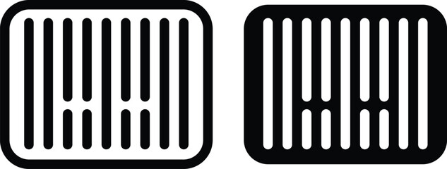 bar code icon sign vector 