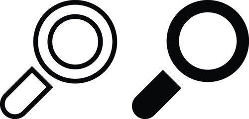 MAgnifying glass loupe. Vector isolated icon. Search icon vector. Magnifier loupe sign.