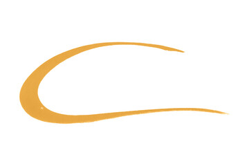 Watercolor brush strokes on transparent background