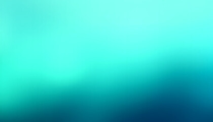 Fototapeta premium Abstract grainy gradient background in teal green with retro noise texture, perfect for summer banner, poster, or backdrop design with copy space included