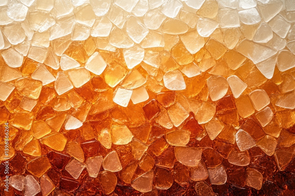 Poster abstract background of amber-toned glass pieces creating a gradient effect.