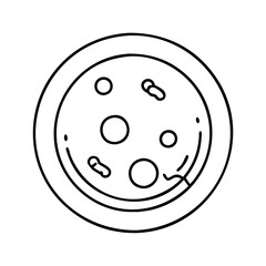 petridish icon, petridish line art - simple line art of petridish, perfect for petridish logos and icons