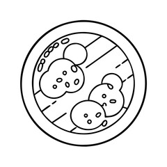 petridish Copy icon, petridish Copy line art - simple line art of petridish Copy, perfect for petridish Copy logos and icons