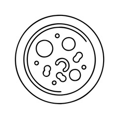 petridish icon, petridish line art - simple line art of petridish, perfect for petridish logos and icons