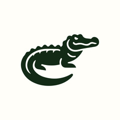 Minimalist Alligator Logo