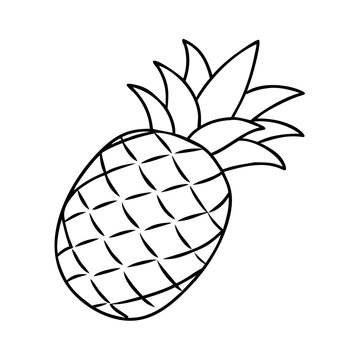 recommend clip art: pineapple icon, pineapple line art - simple line art of pineapple, perfect for pineapple logos and icons