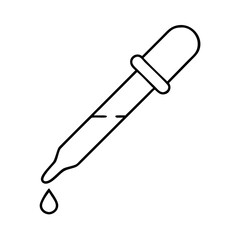 pipette Copy icon, pipette Copy line art - simple line art of pipette Copy, perfect for pipette Copy logos and icons