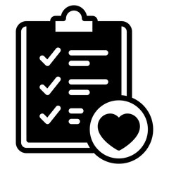 Fototapeta premium Health Checklist Icon