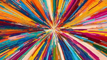 Dynamic Hyperspace Light Streaks Converging, Generative AI