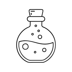 potionbottle icon, potionbottle line art - simple line art of potionbottle, perfect for potionbottle logos and icons