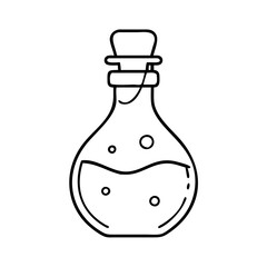 potionbottle icon, potionbottle line art - simple line art of potionbottle, perfect for potionbottle logos and icons
