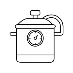 pressurecooker icon, pressurecooker line art - simple line art of pressurecooker, perfect for pressurecooker logos and icons